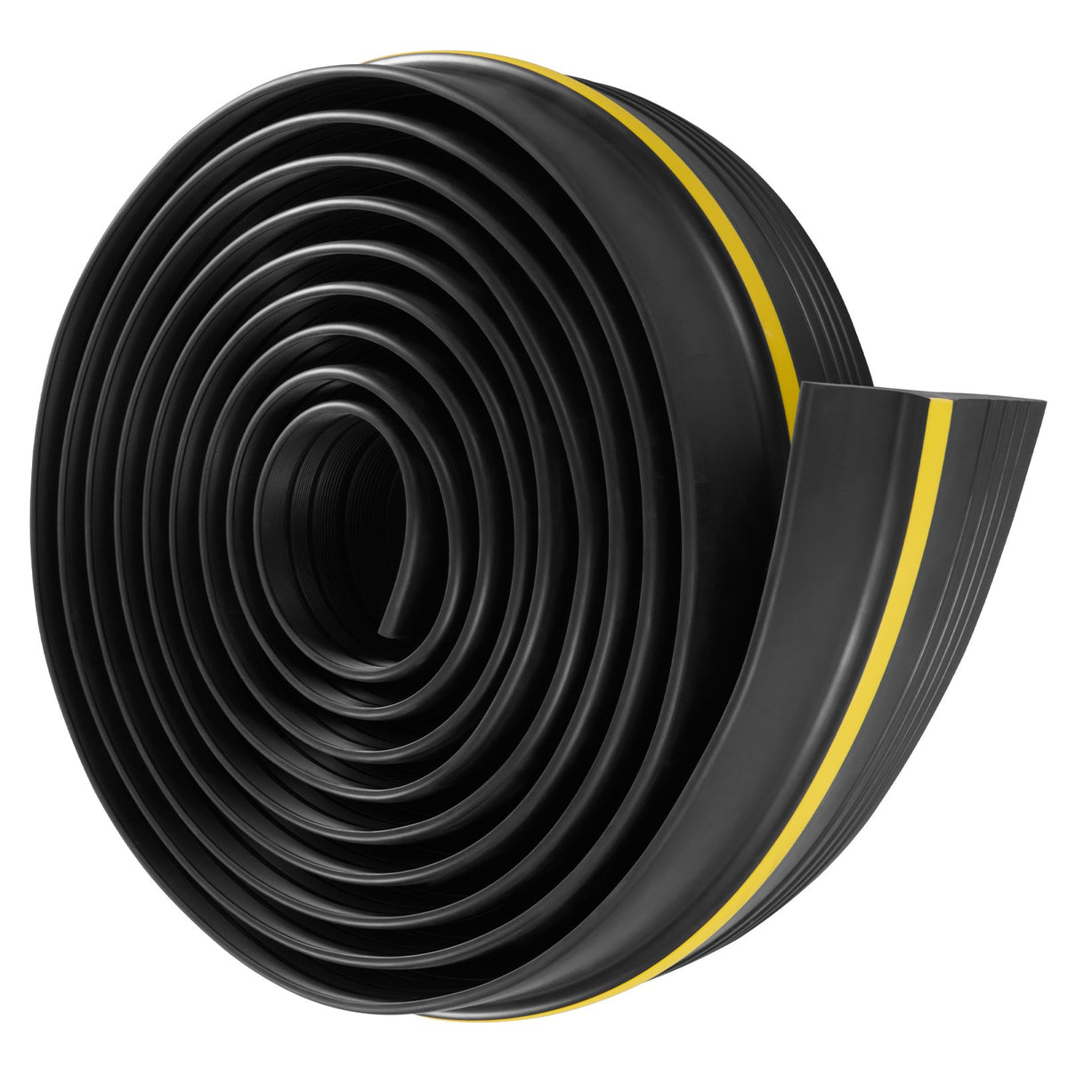 Garage Door Threshold Bottom Seal Kit 16FT U-Shape O-Ring PVC Weatherstrip Black