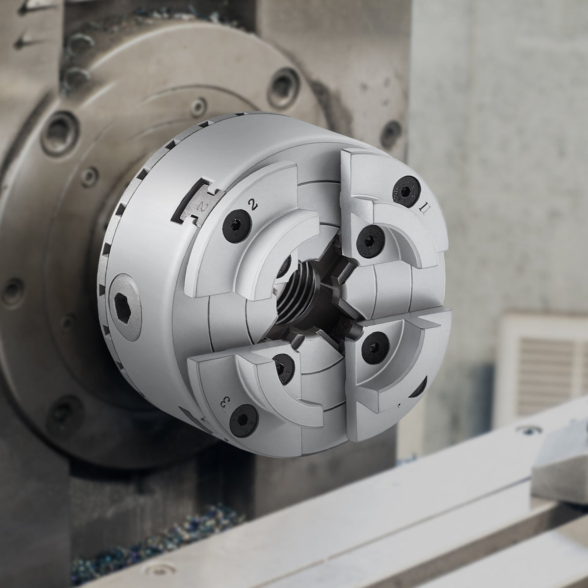 KP2-3/4 Lathe Chuck 4-Jaw 70mm Metal SelfCentering for Lathe Precision Machining