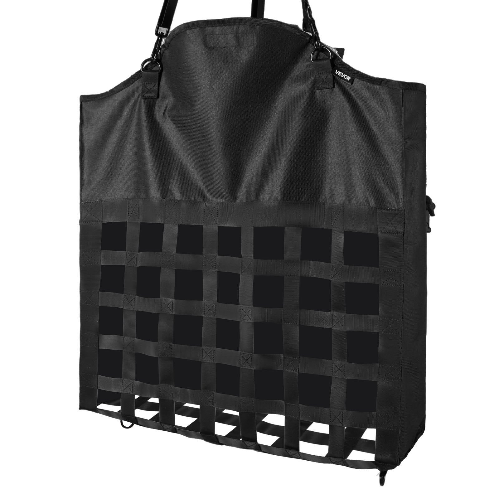 Hay Bag for Horses 55x18.5x64cm 46x46mm Holes Nylon PVC Slow Feed Adjustable