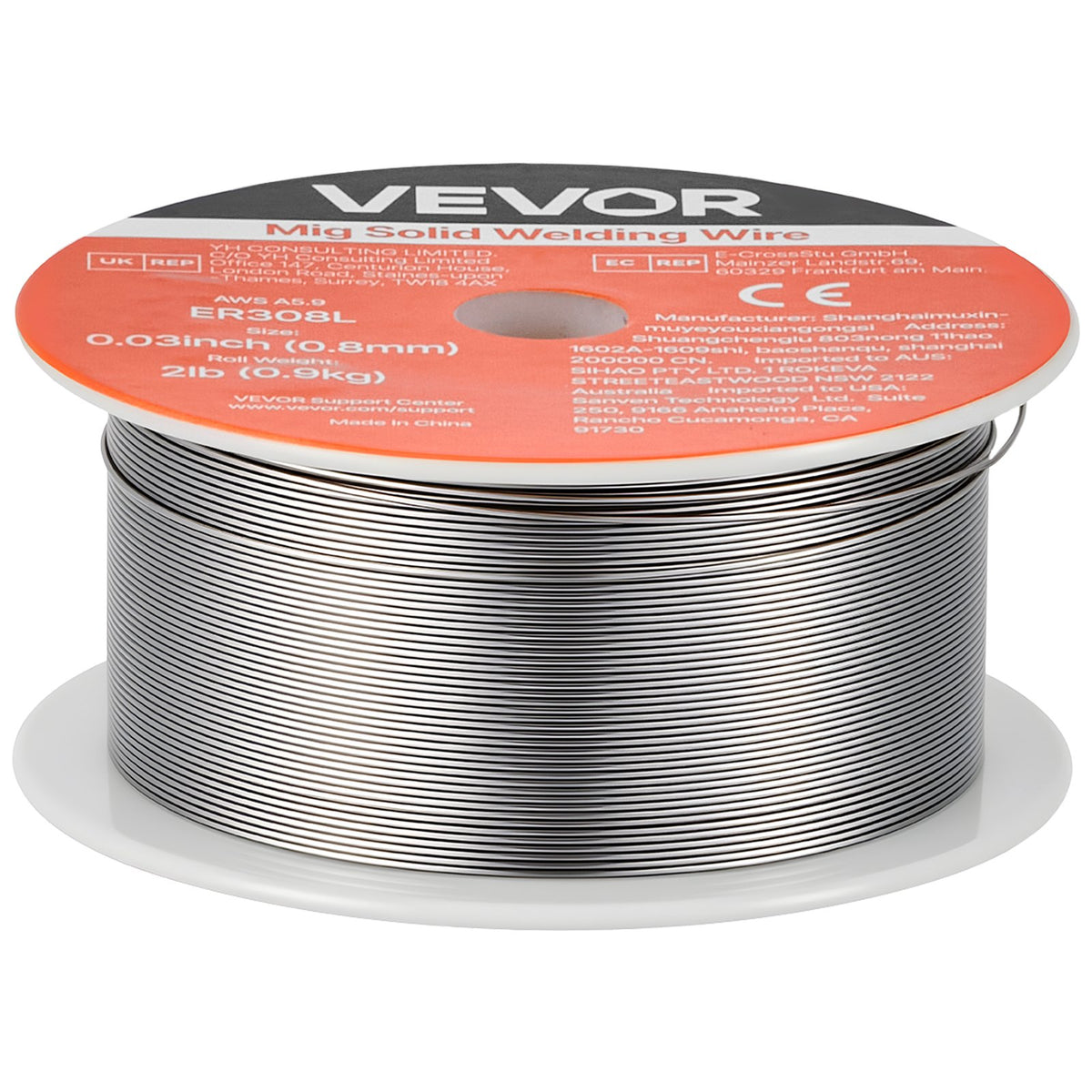 ER308L Solid MIG Welding Wire 0.8mm 0.9kg Stainless Steel Low Spatter