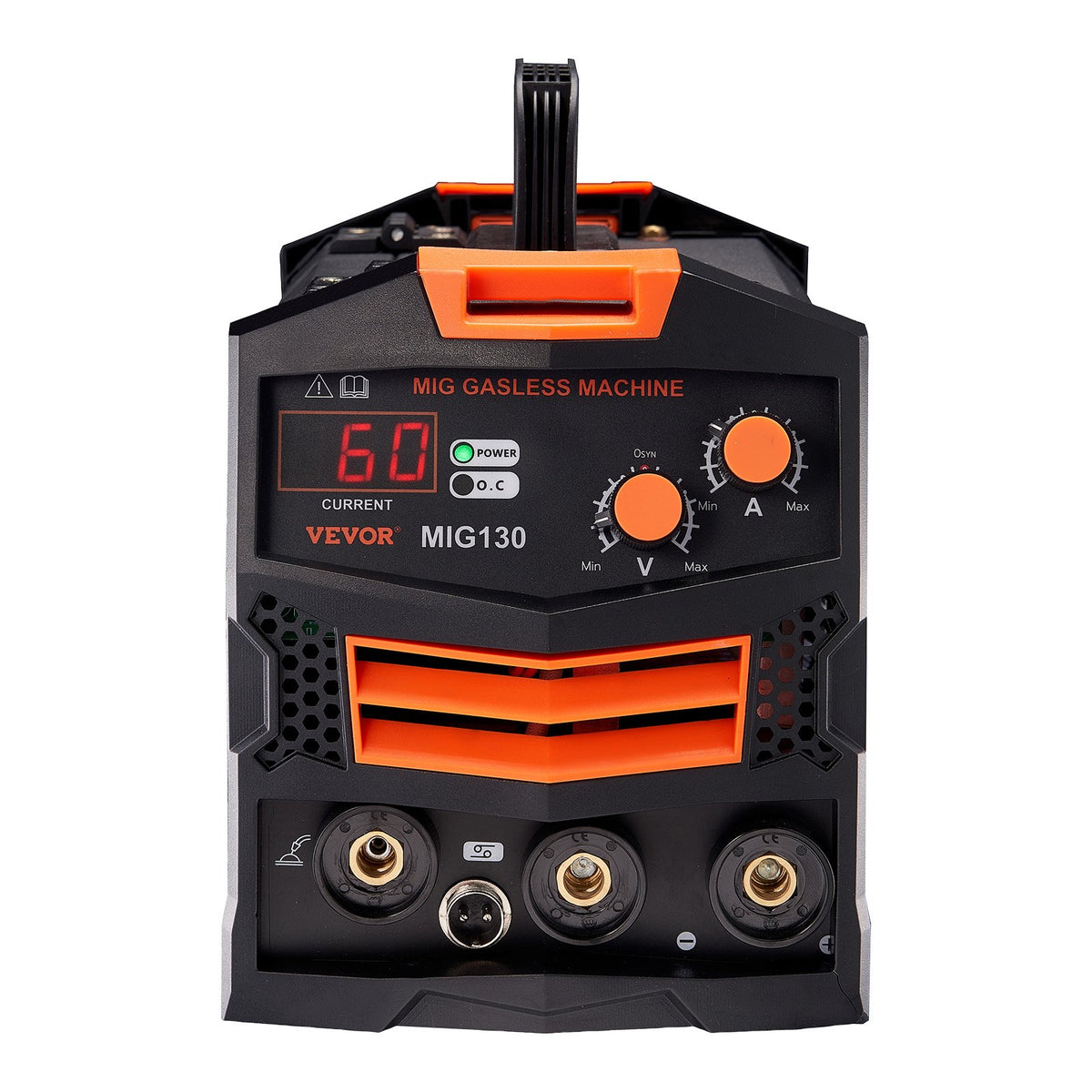130A Gasless Flux Core MIG Welder Portable IGBT Inverter with Digital Display