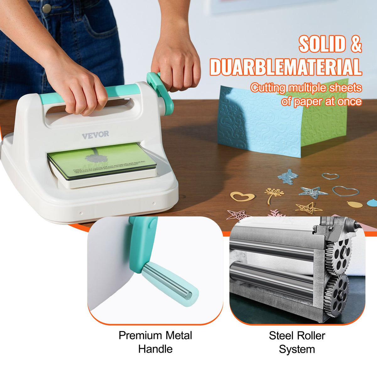 Manual Die Cutting Embossing Machine 6" Opening For Art Craft Scrapbooking