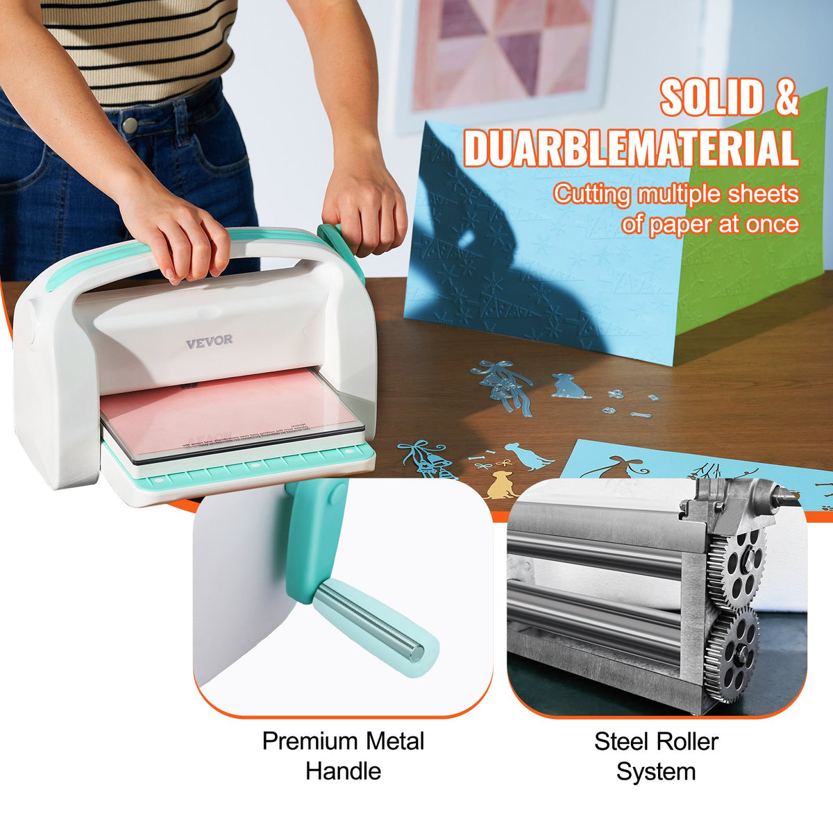 Manual Die Cutting Embossing Machine A4 A5 Craft Scrapbooking Kit