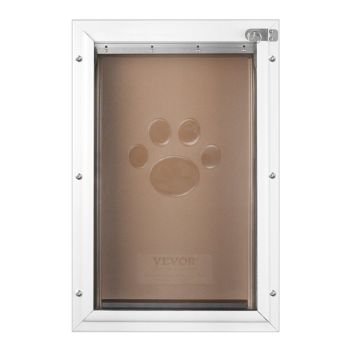 Pet Door, 33.7 x 50.9 cm Aluminum Frame with Lock and Weatherproof Flap System