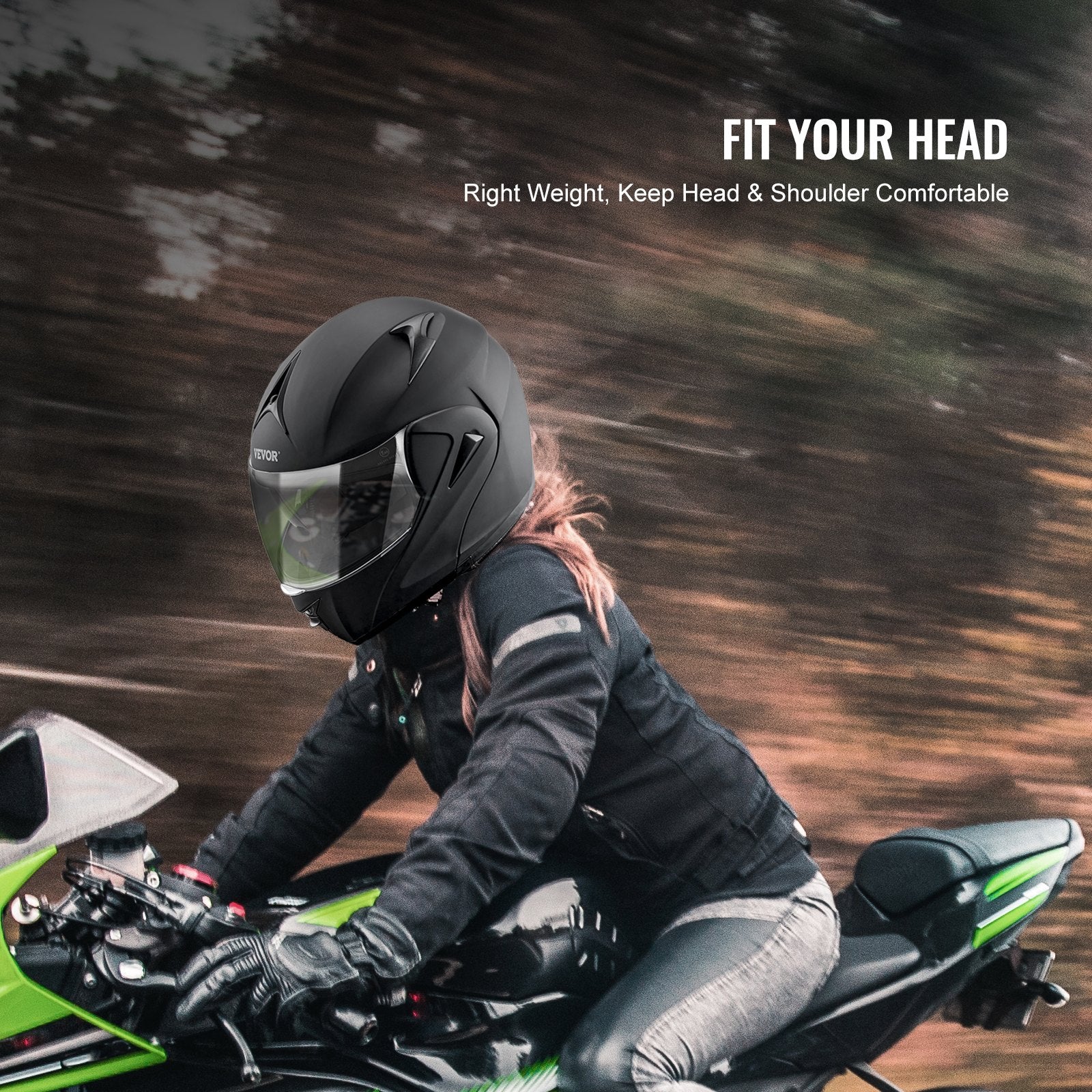 Motorcycle Helmet ABS Smart Street Bluetooth Slot DOT Approved Size L