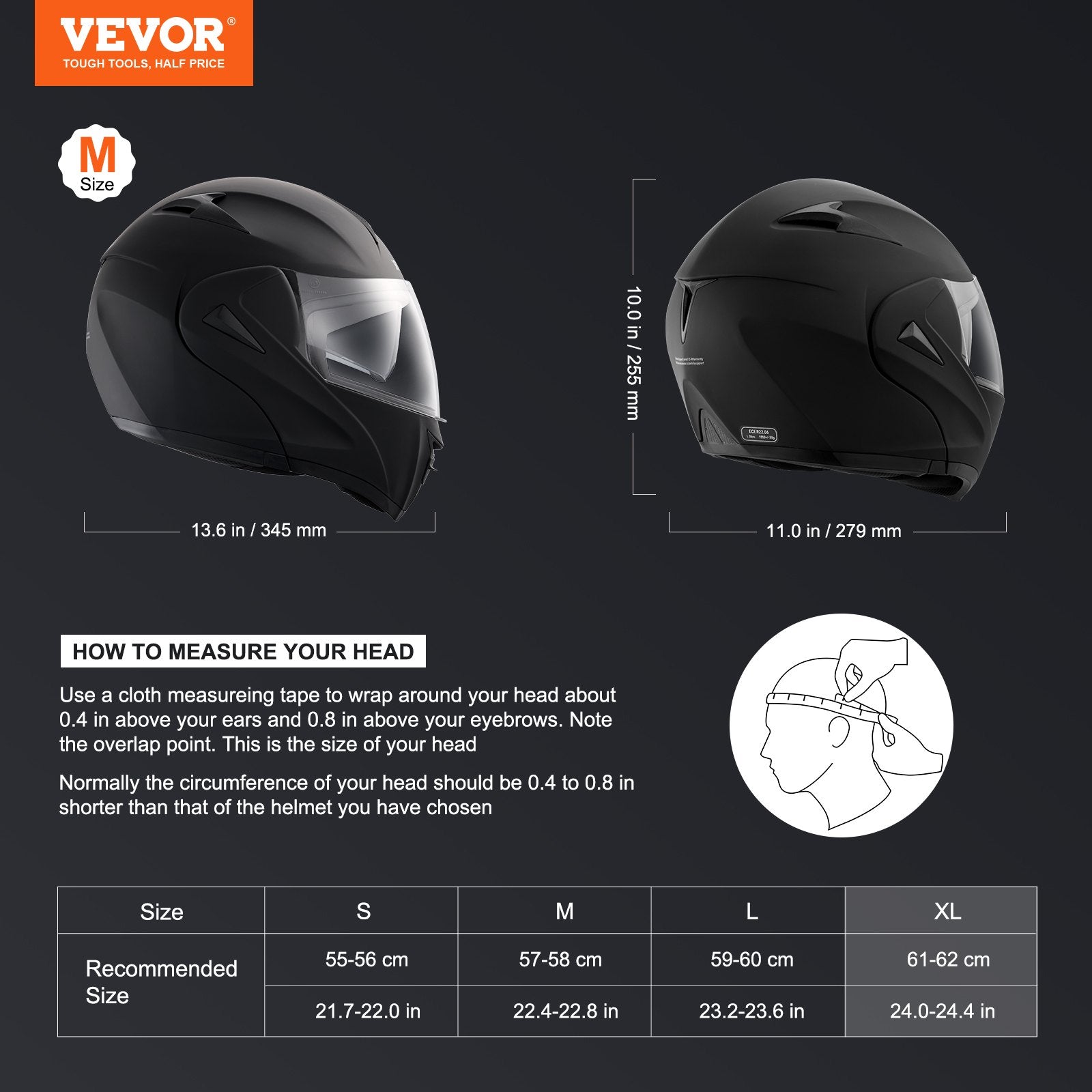 Motorcycle Helmet, Smart ABS Street with Slot Interchangeable Lens DOT