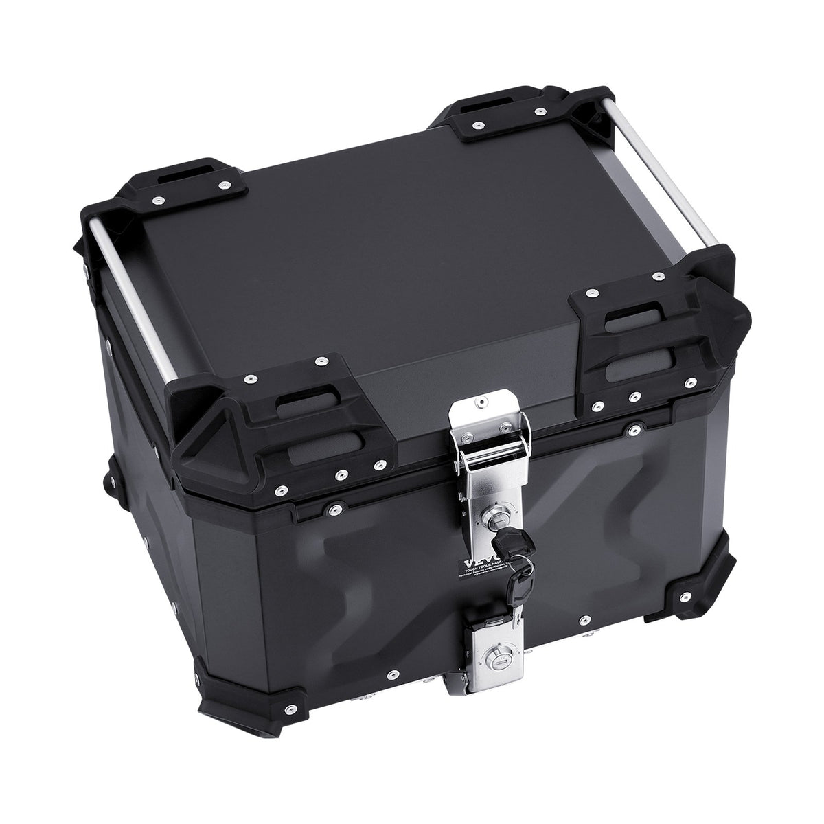 45L Motorcycle Top Case Aluminium Waterproof Tail Box with Lock