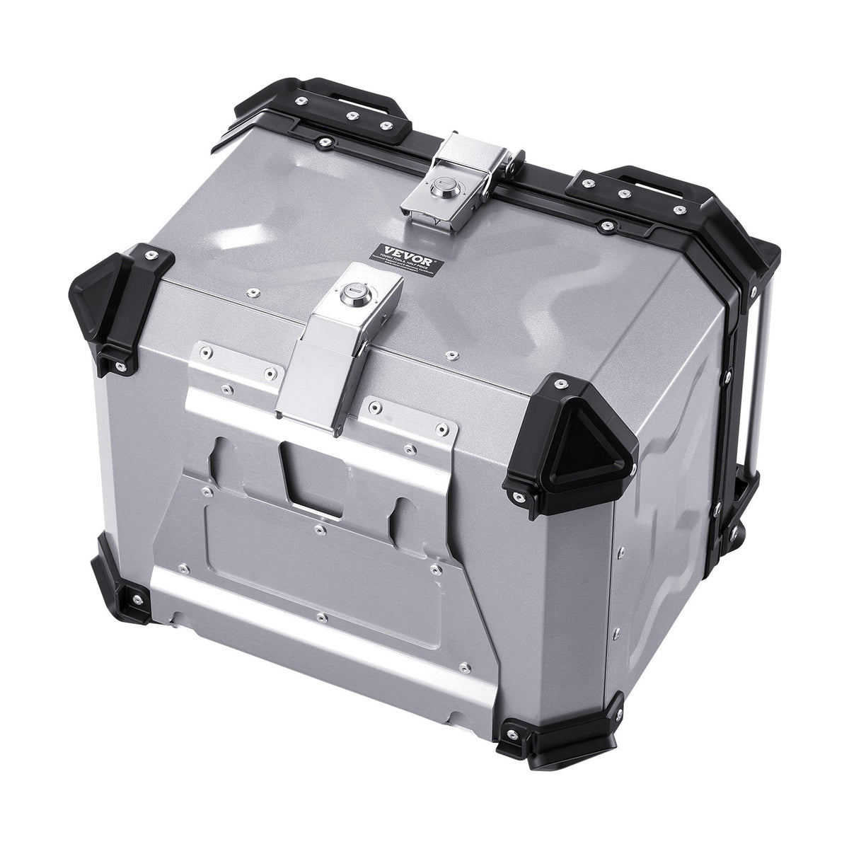 Motorcycle Top Case 45L Aluminum Alloy Waterproof Detachable Box Leather Cushion