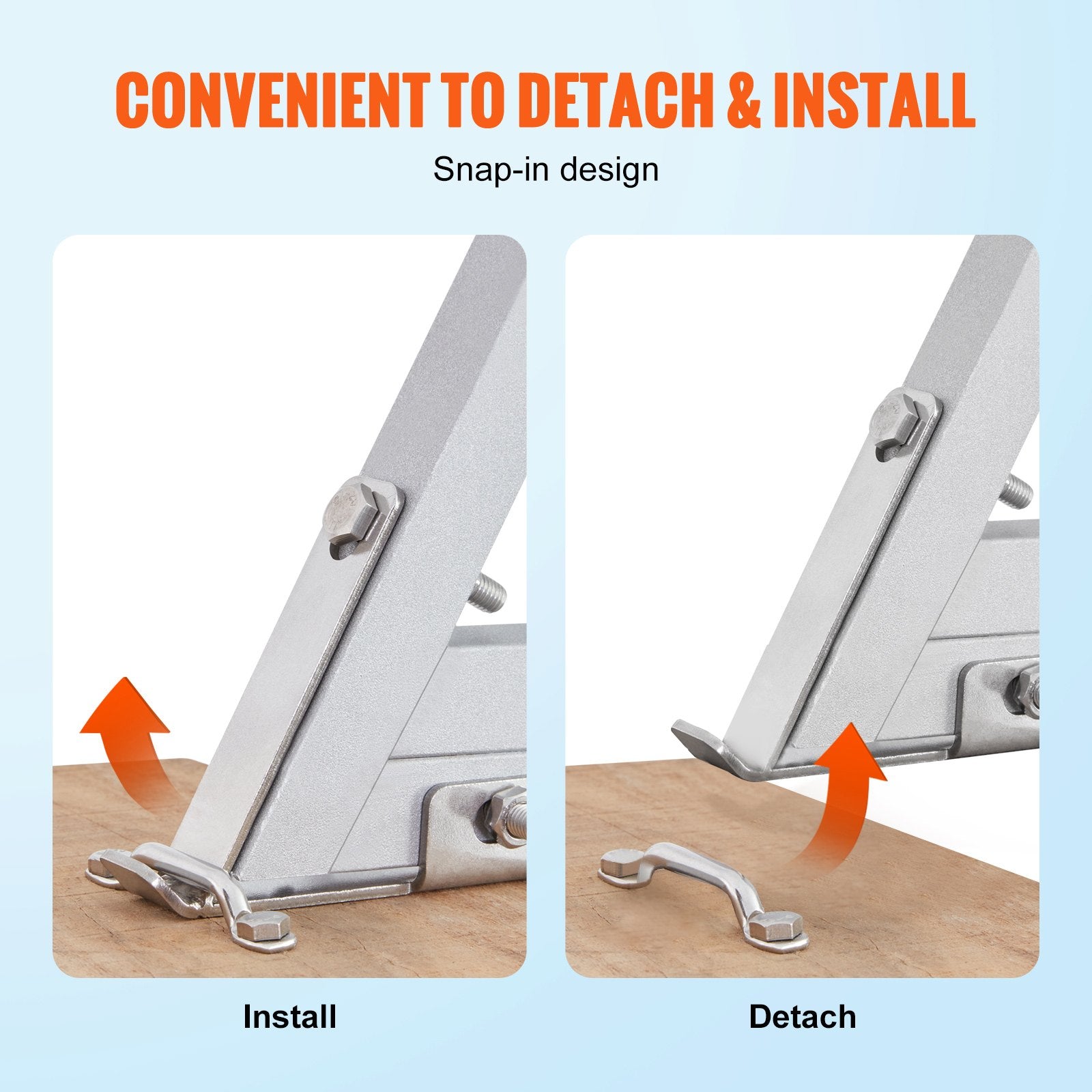 Removable 5-Step Dock Ladder, 159 kg Capacity, Wide Nonslip Steps for Boats