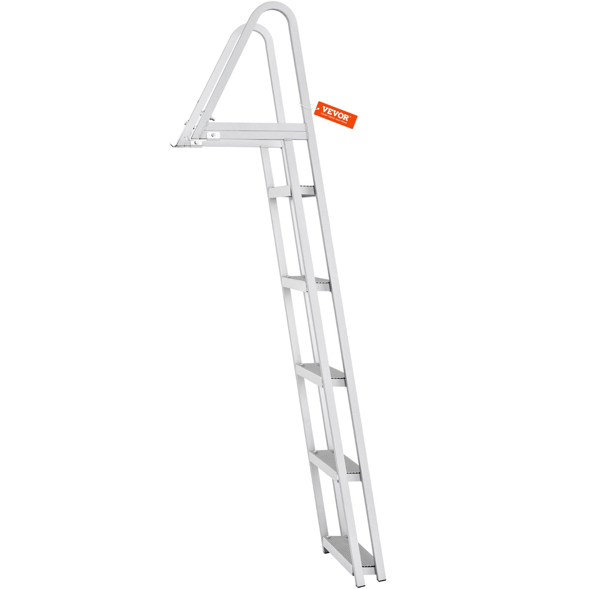 Removable 5-Step Dock Ladder, 159 kg Capacity, Wide Nonslip Steps for Boats