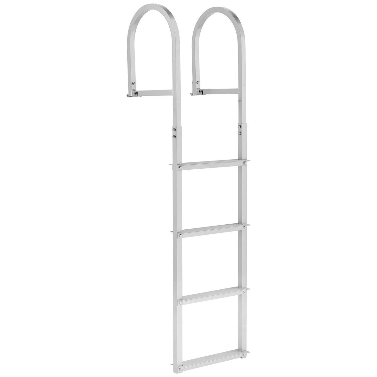 4-Step Removable Dock Ladder Aluminum Pontoon Boat Swim Ladder 227kg Capacity