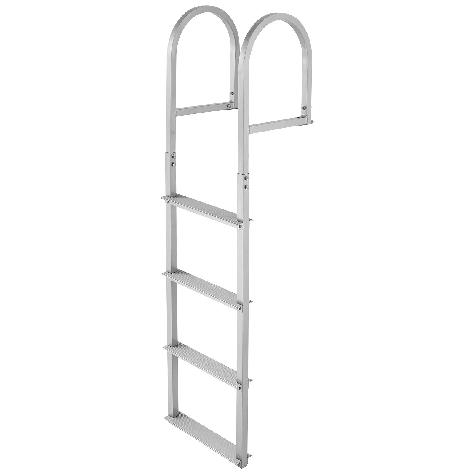 4-Step Removable Dock Ladder Aluminum Pontoon Boat Swim Ladder 227kg Capacity