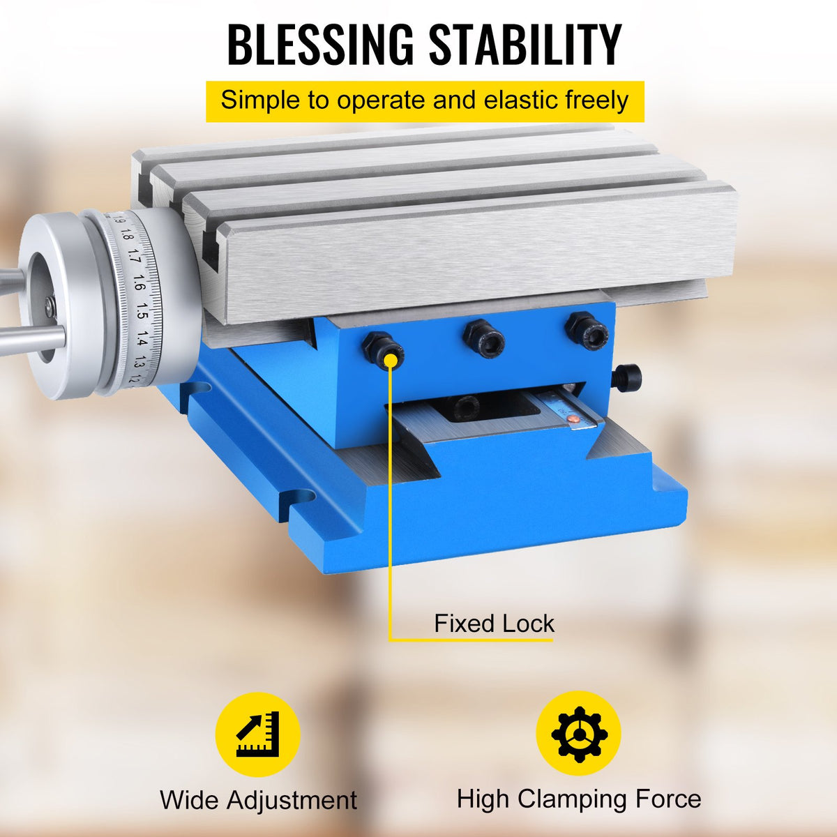 Milling Machine Cross Slide Worktable 4"x7.3", 2-Axis Compound Precision