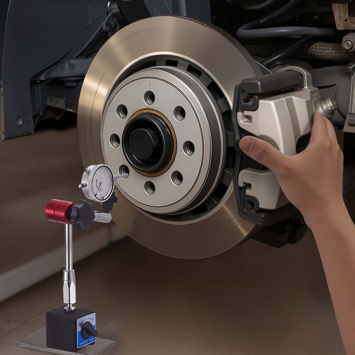 Dial Test Indicator with Magnetic Flexible Base with 0.03 mm Accuracy