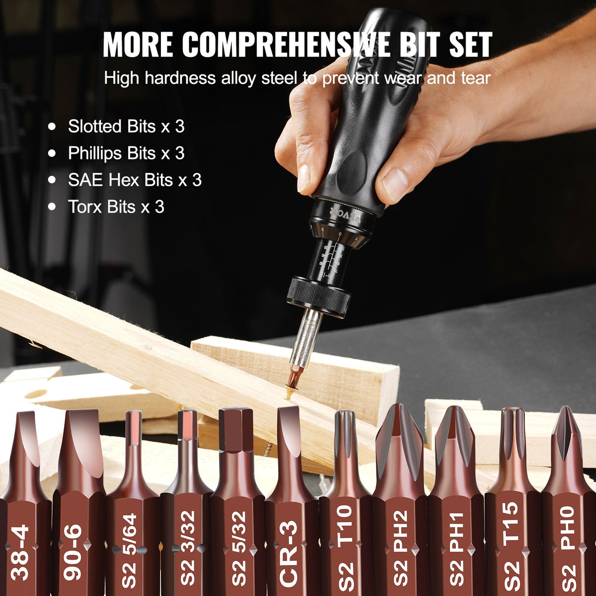 Adjustable Torque Screwdriver 1/4