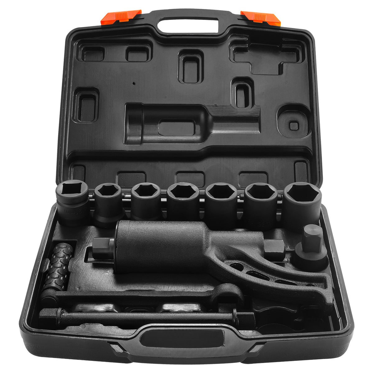 Heavy Duty Torque Multiplier Wrench Set 1" Drive, 1:58 4800N·m, 8 Sockets, Case