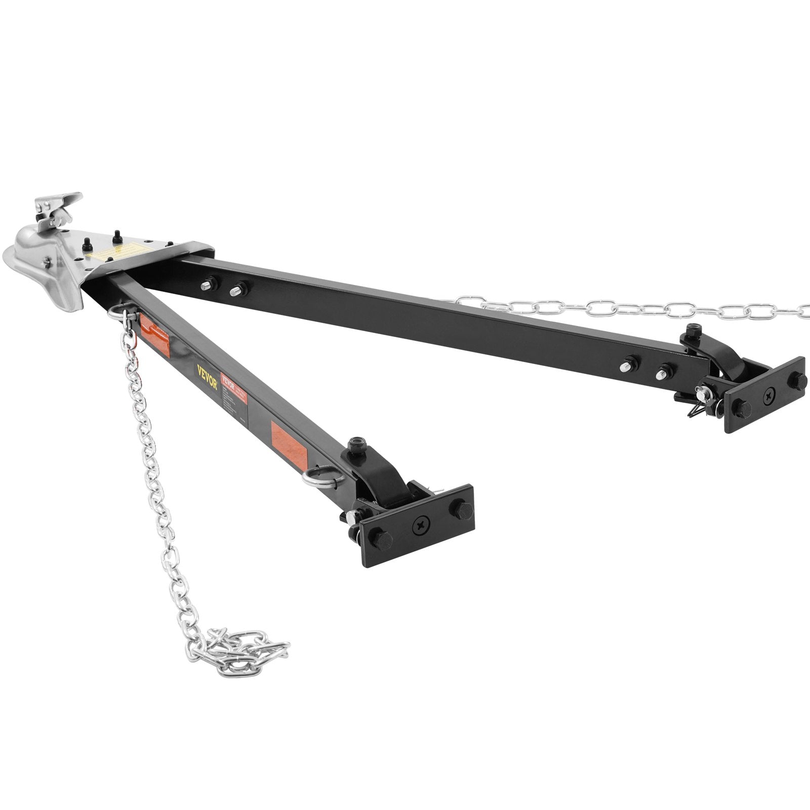 Tow Bar 2495kg Towing Capacity Alloy Steel Universal Bumper-Mounted with Chains