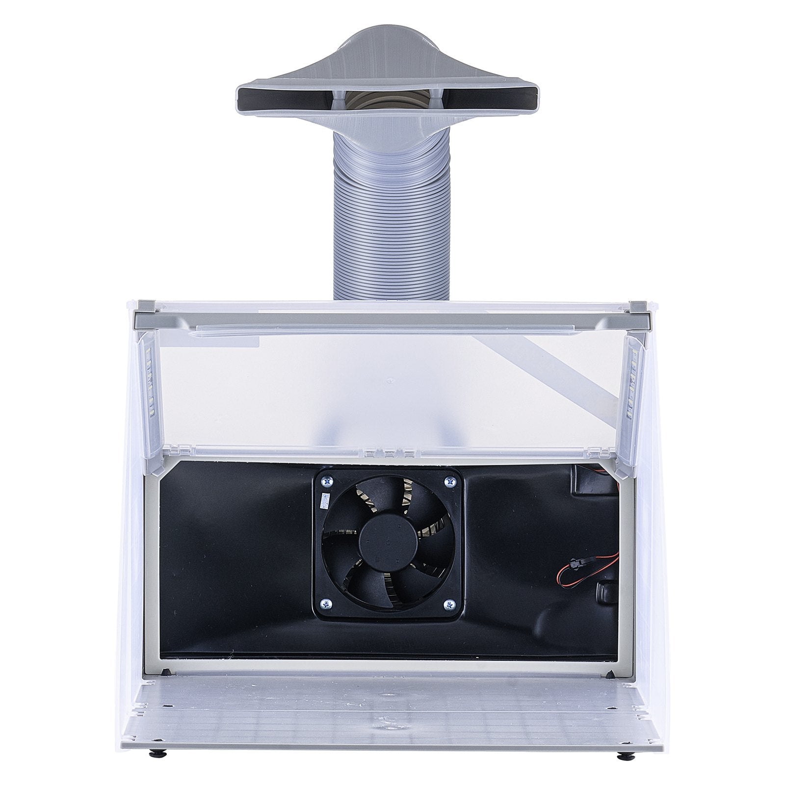 Portable Airbrush Spray Booth Kit with LED Lights, Exhaust Fan & Extension Hose