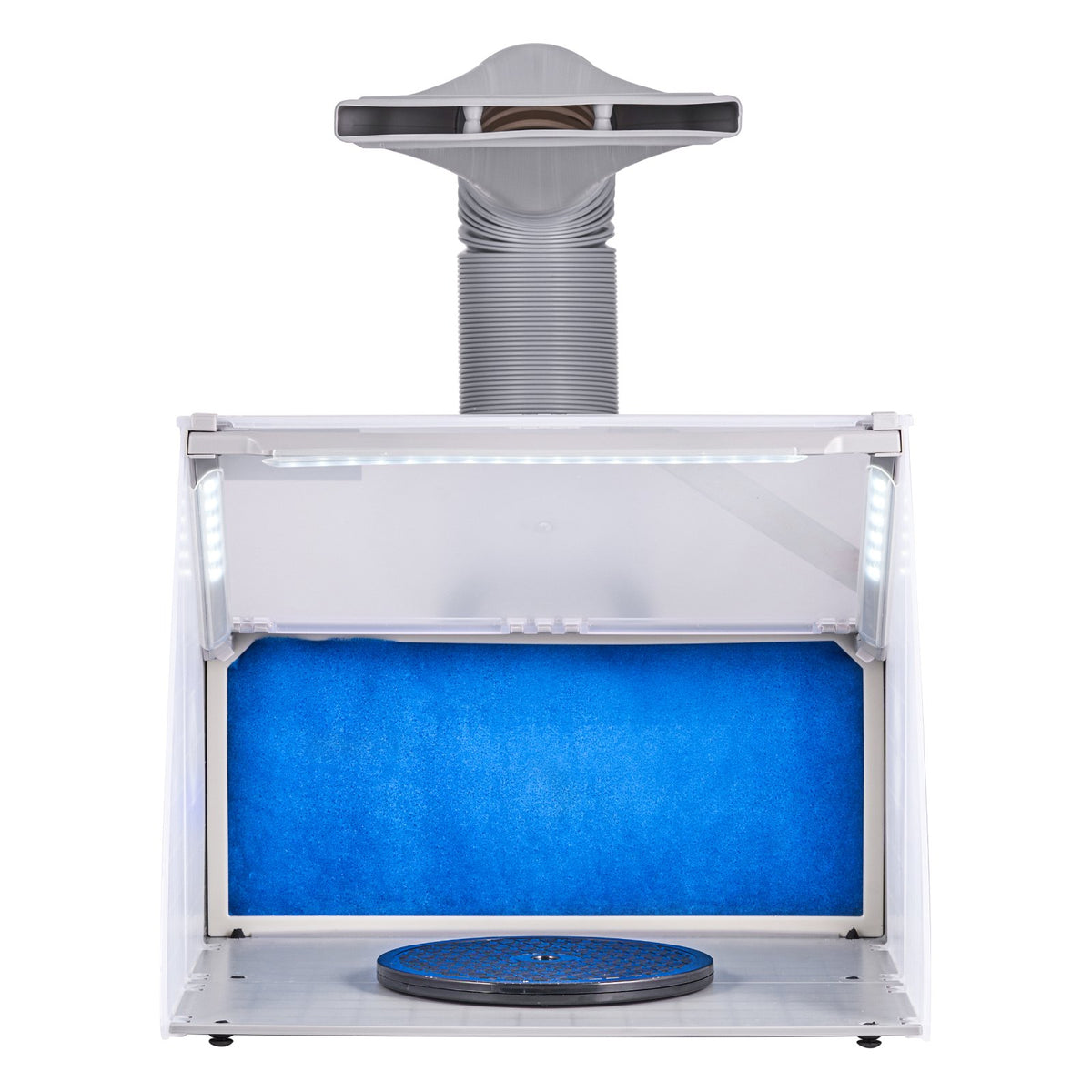 Portable Airbrush Spray Booth Kit with LED Lights, Exhaust Fan & Extension Hose