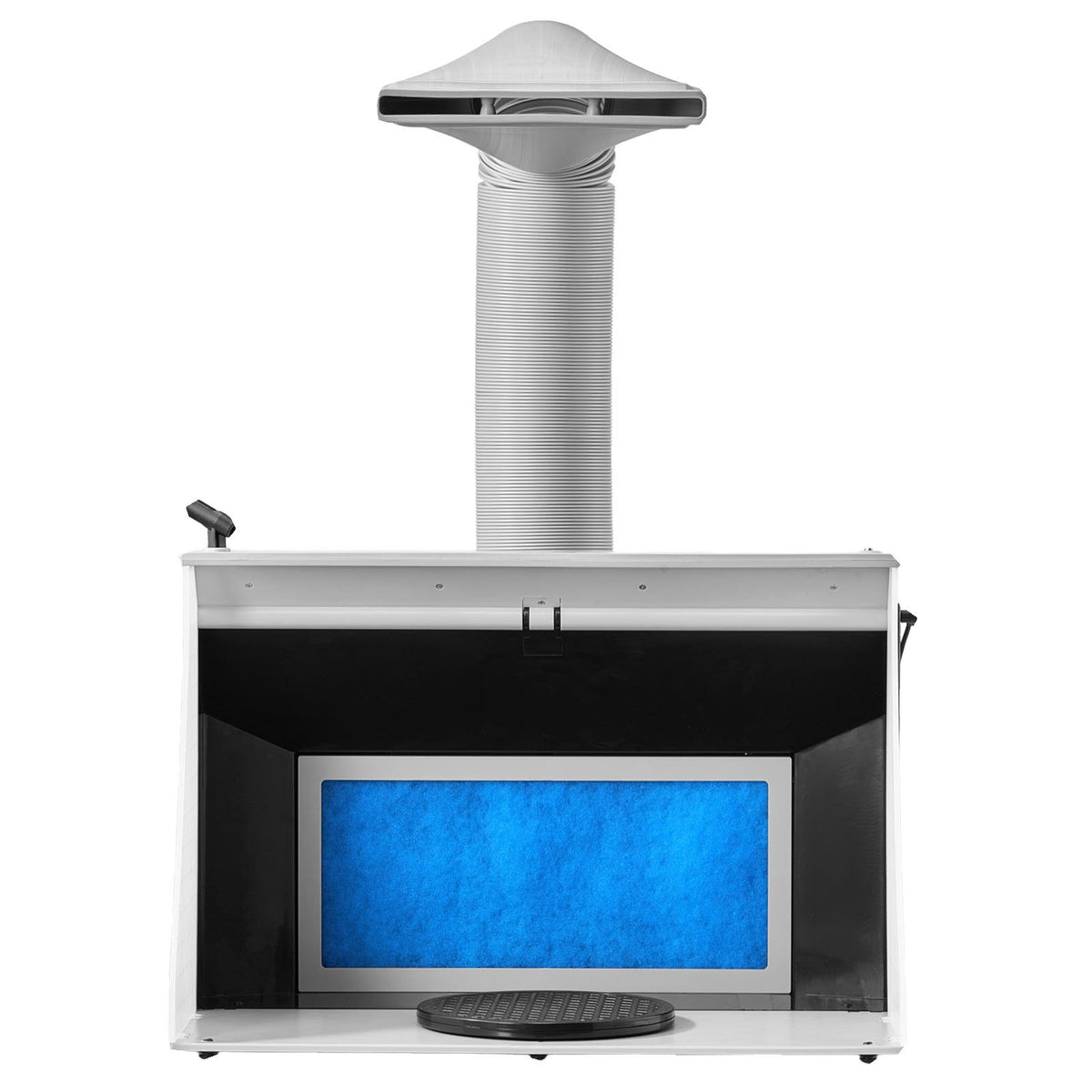 Airbrush Spray Booth Kit Portable 545x475x370mm Dual Fans LED Lights Hose