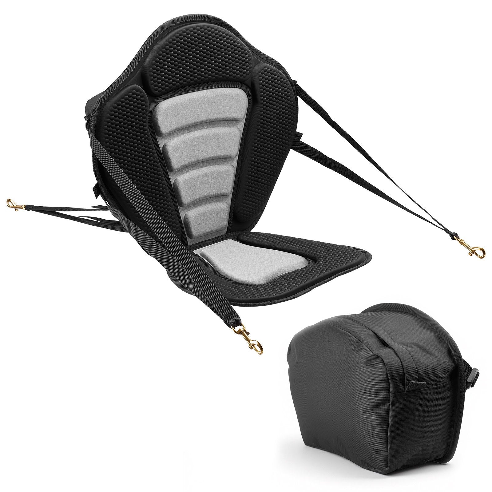 12mm Thick Kayak Seat Universal SUP Paddle Board Seat Back Support Storage Bag