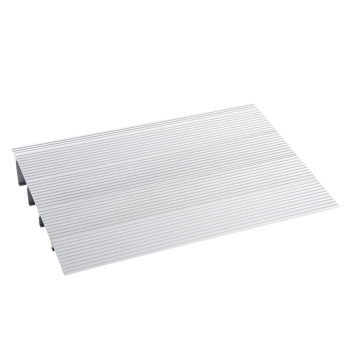 Door Threshold Ramp, 4" Rise, 800 lbs Load Capacity, Aluminum Adjustable Ramp