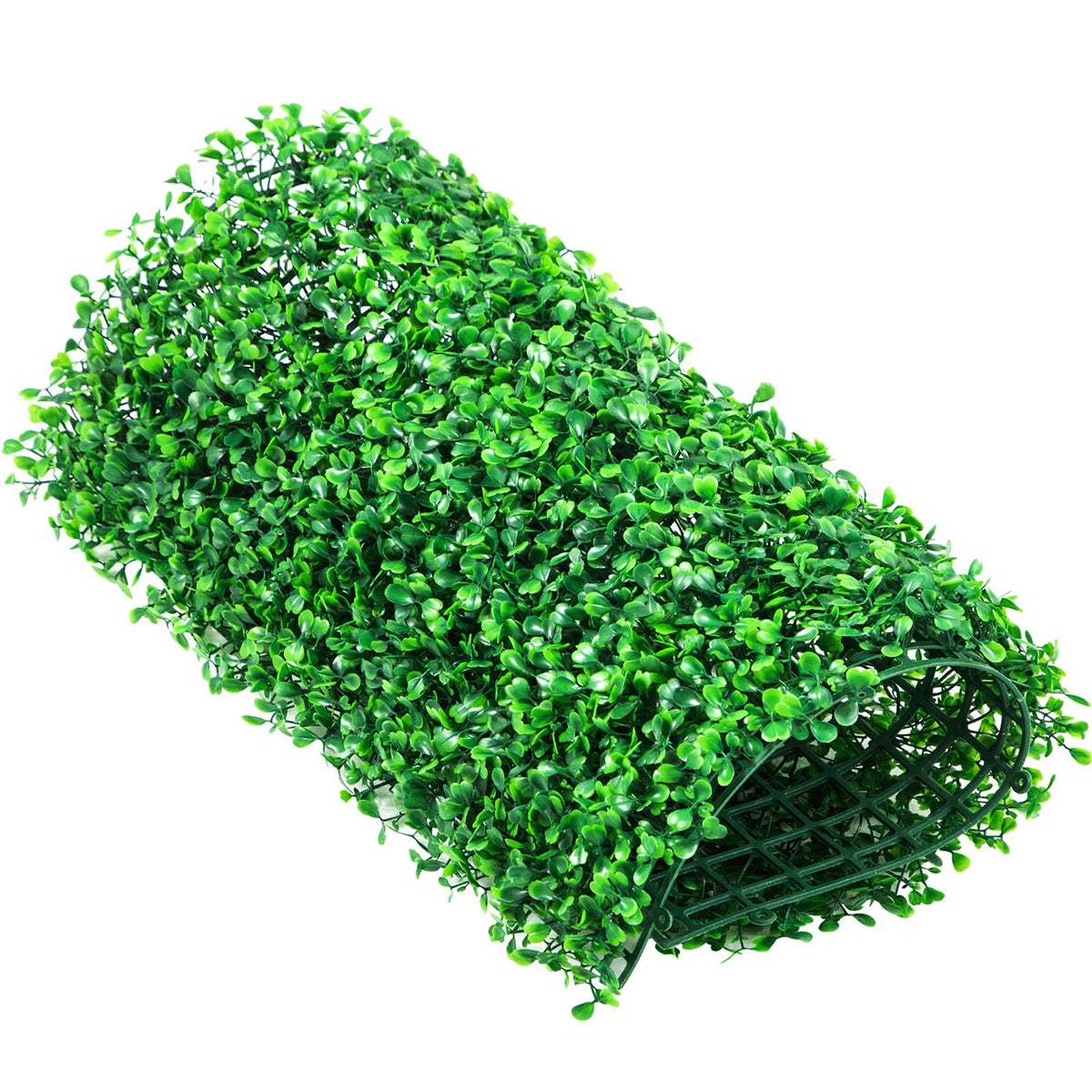 Artificial Boxwood Panels 12-Pack 10x10" Hedge Wall Mat Indoor Outdoor Garden