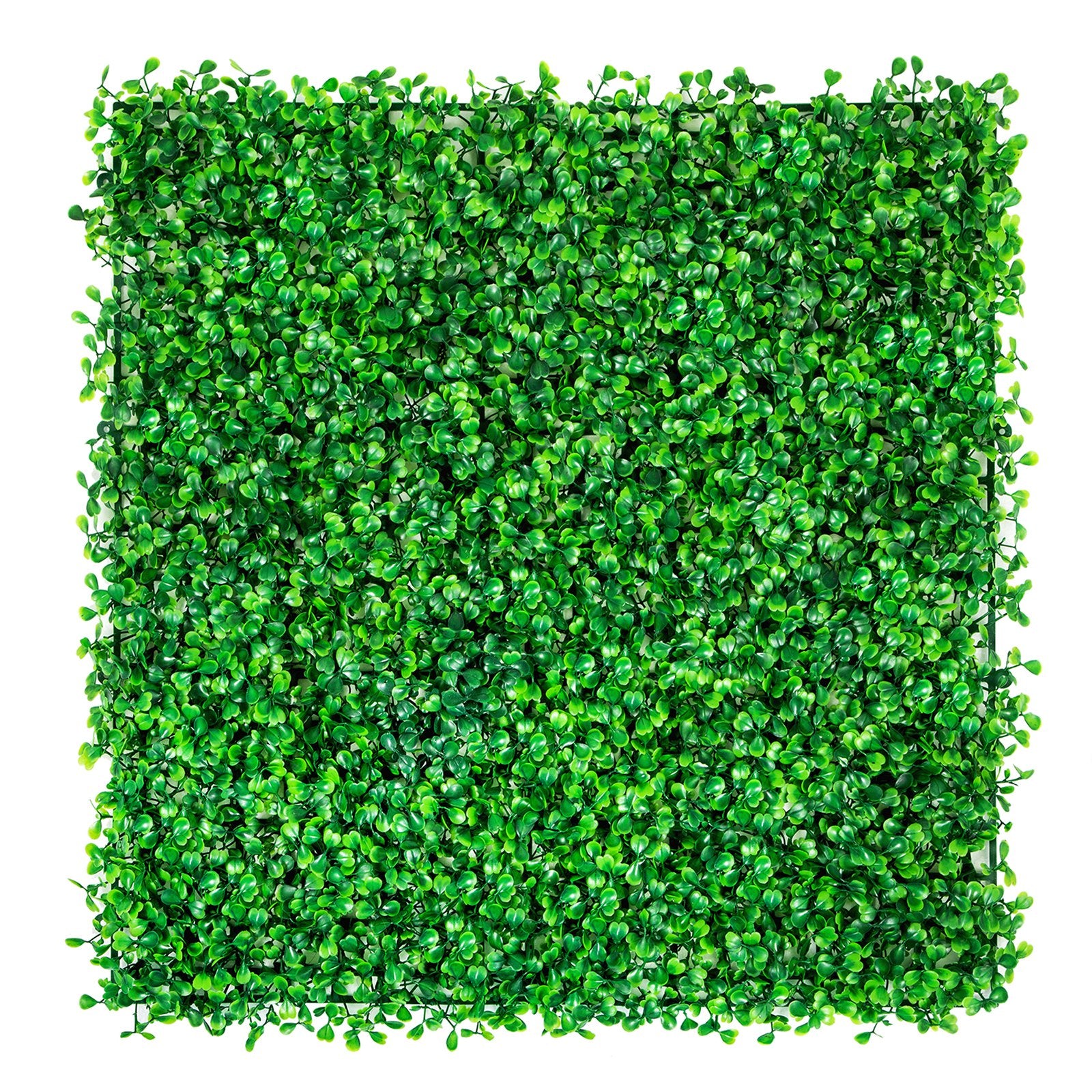 Artificial Boxwood Panels 12-Pack 10x10" Hedge Wall Mat Indoor Outdoor Garden