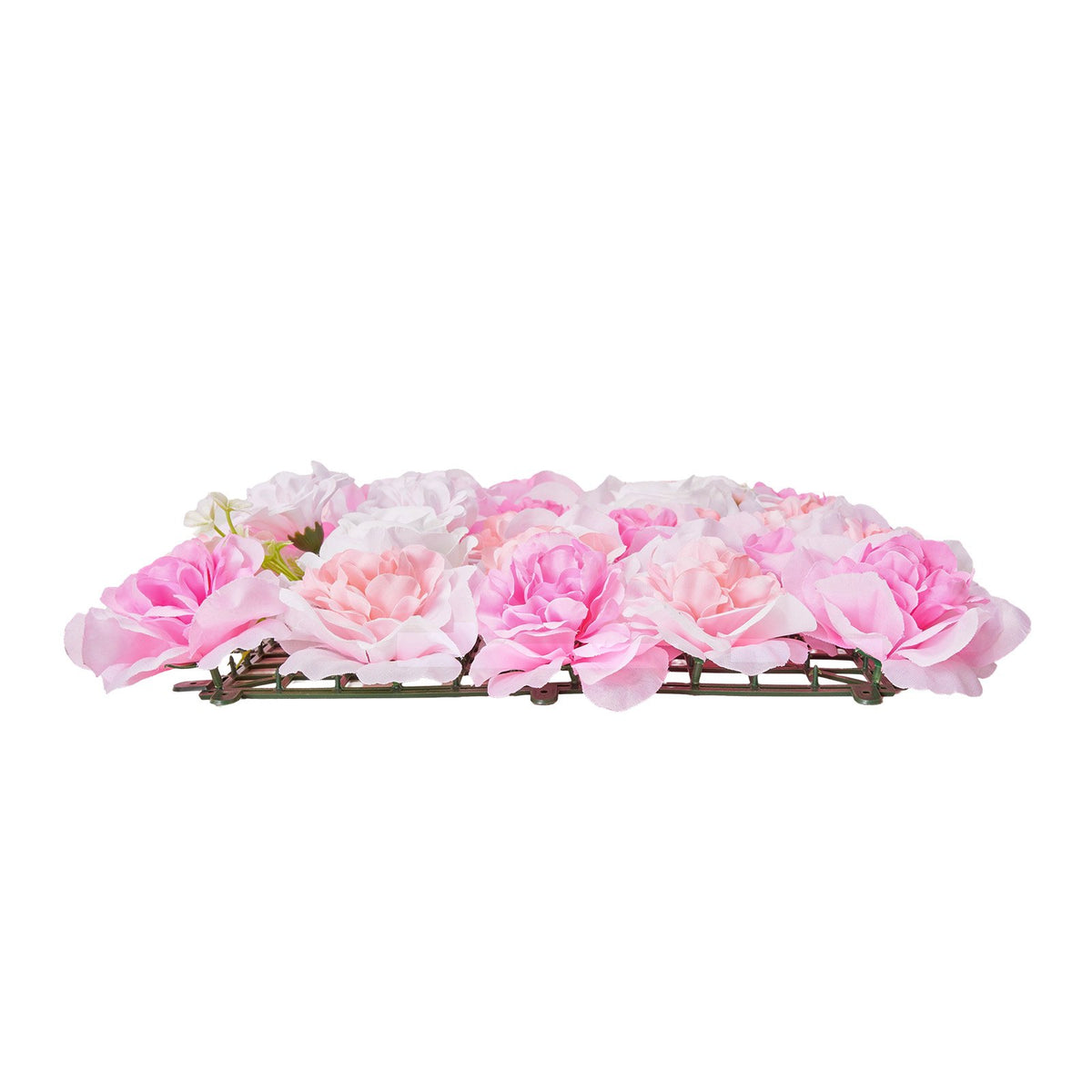 3D Flower Wall Panel 12-Pack 15x15" Artificial Floral Backdrop Mat Wedding Party