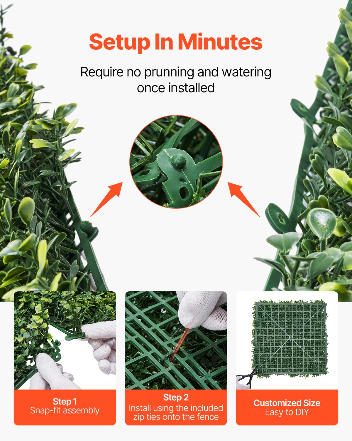 Artificial Grass Wall Panels 40x120" Milan Boxwood Hedge Panel Indoor Outdoor