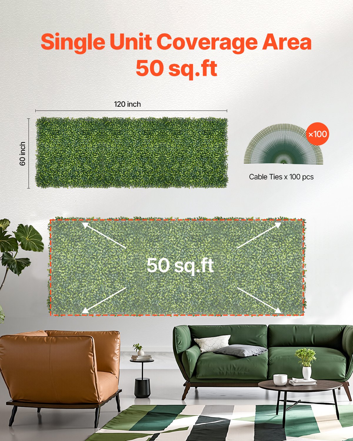 Artificial Grass Wall Panels 60x120" Milan Boxwood Hedge Panel Indoor Outdoor