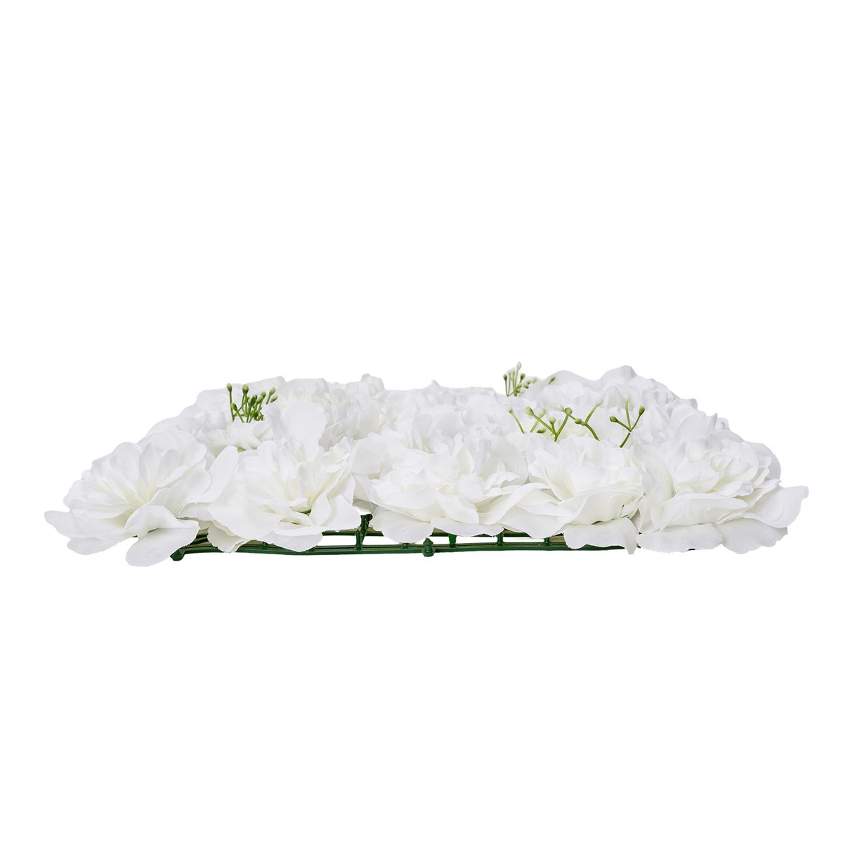 3D Flower Wall Panel 24-Pack 15x15" Artificial Floral Backdrop Mat Wedding Party