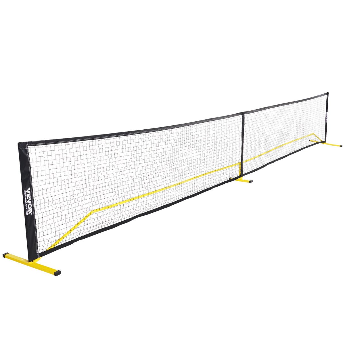 Pickleball Net System Portable 22FT Weather Resistant Metal Frame PE Net Bag