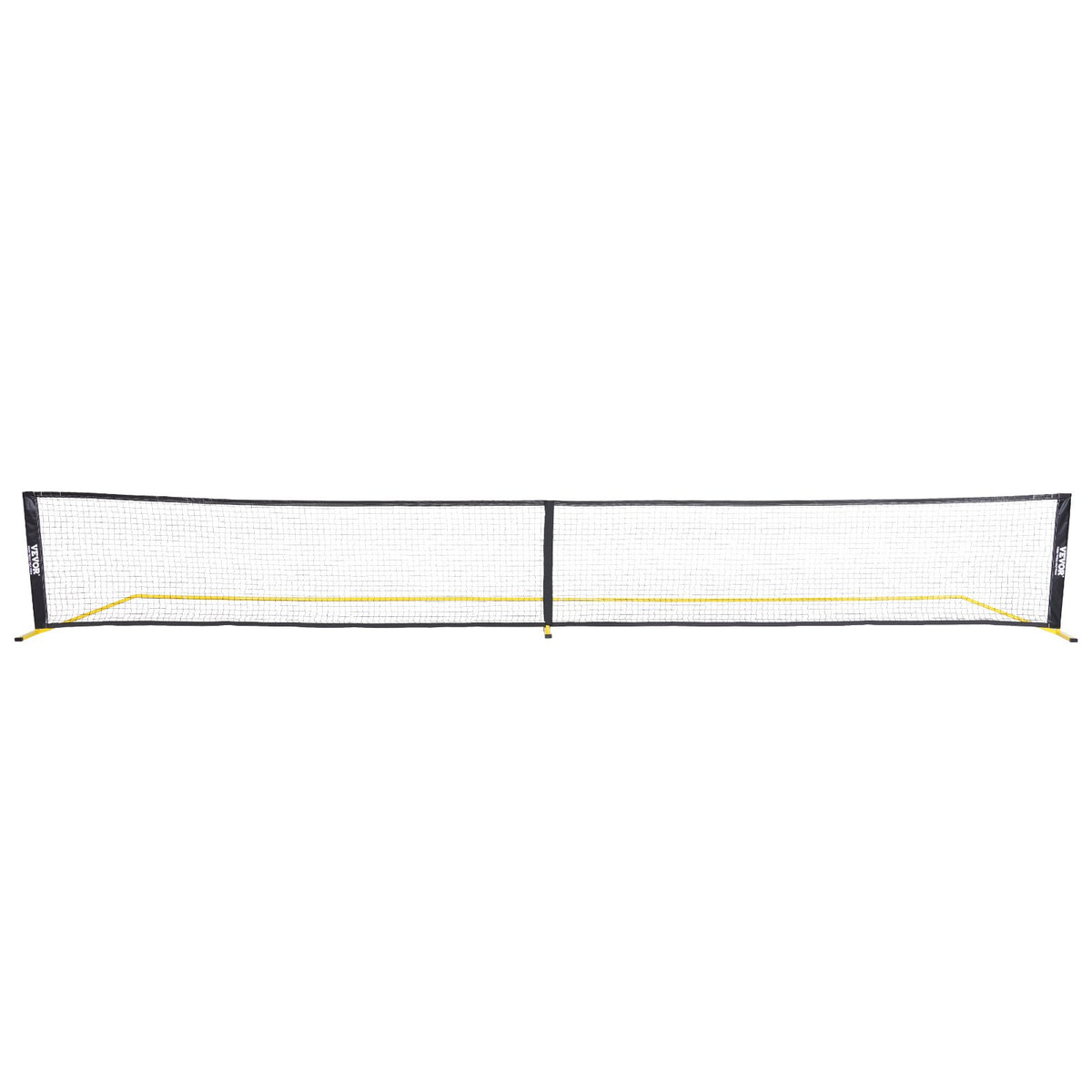 Pickleball Net System Portable 22FT Weather Resistant Metal Frame PE Net Bag
