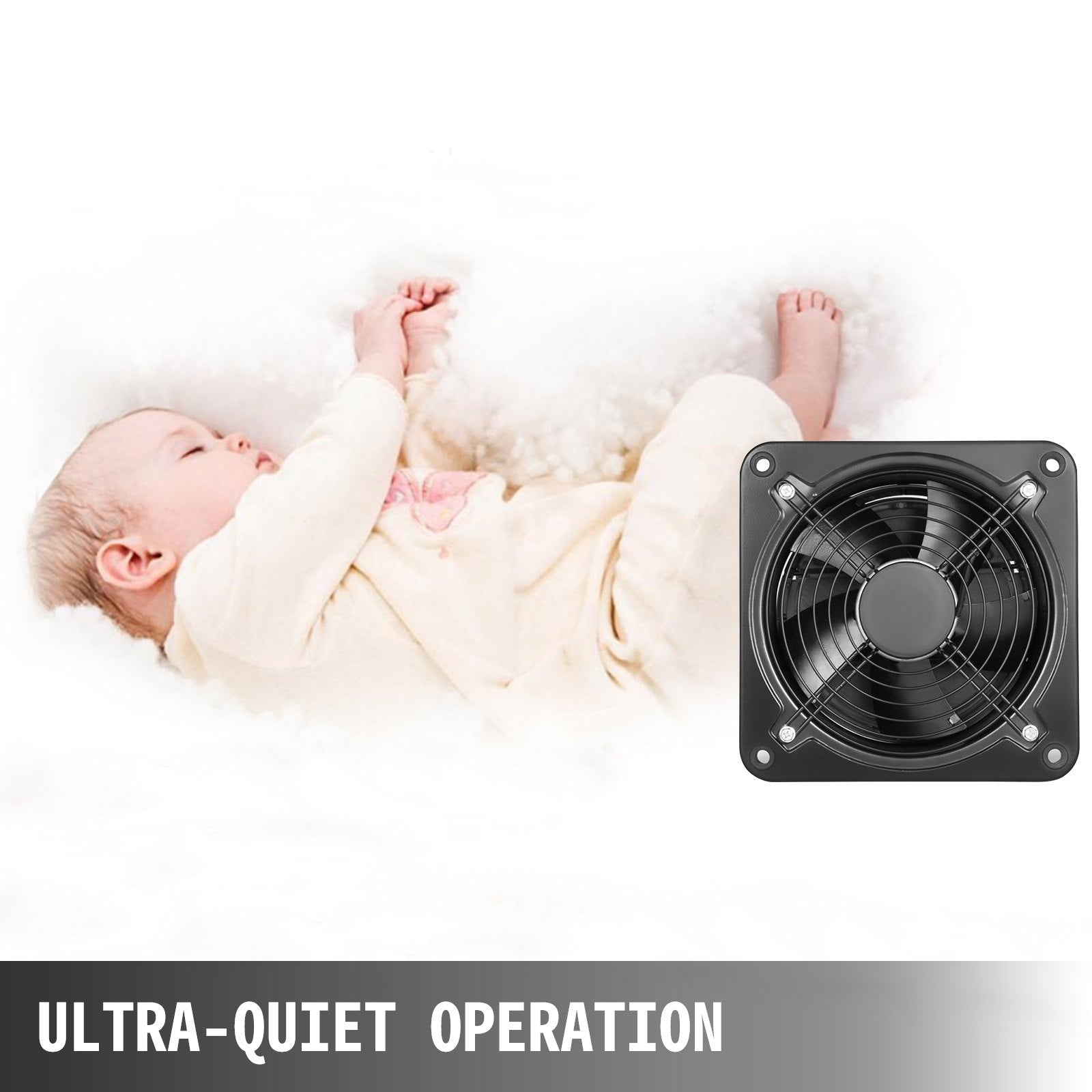 Industrial Ventilation Extractor 12in Metal Axial Air Blower Fan 250mm 2800RPM
