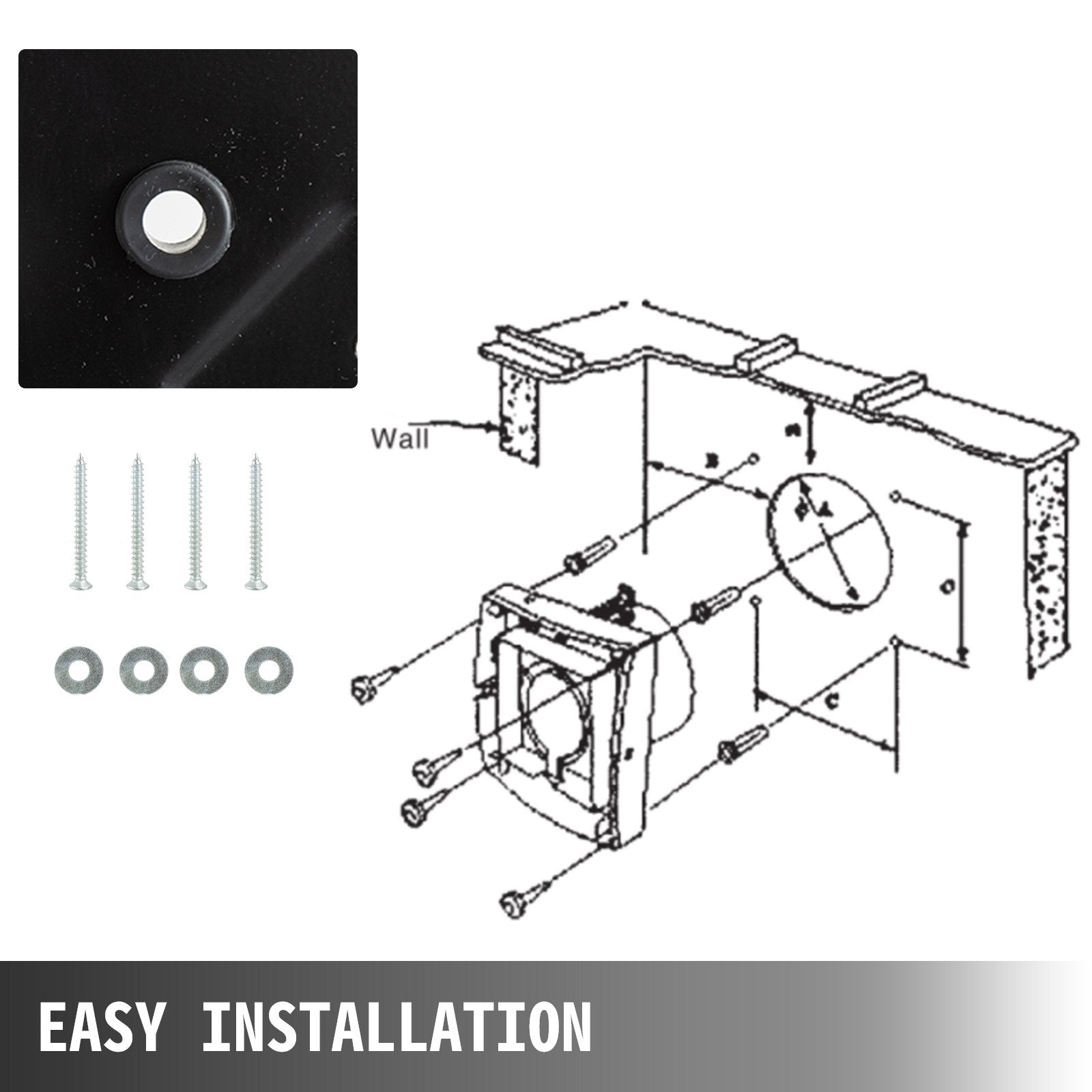 Industrial Ventilation Extractor 12in Metal Axial Air Blower Fan 250mm 2800RPM