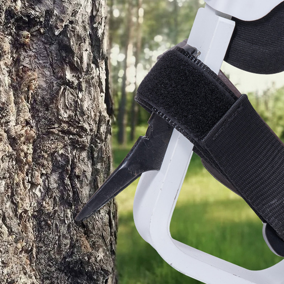 Tree Climbing Spikes, Aluminum Climbing Spurs, 350lbs Load Capacity, White, Gear