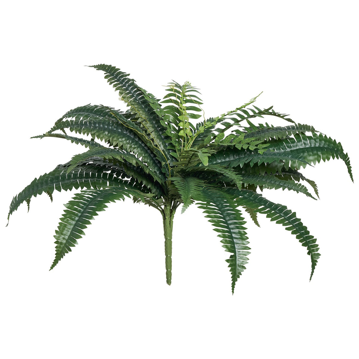 Artificial Ferns, 2-Pack 35-39" Large Hanging Faux Boston Ferns with 35 Branches
