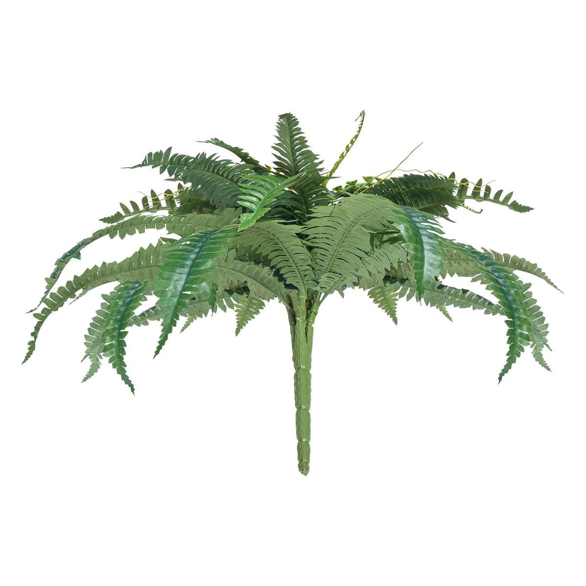 Artificial Ferns, 2-Pack 31-34" Large Hanging Faux Boston Ferns with 30 Branches
