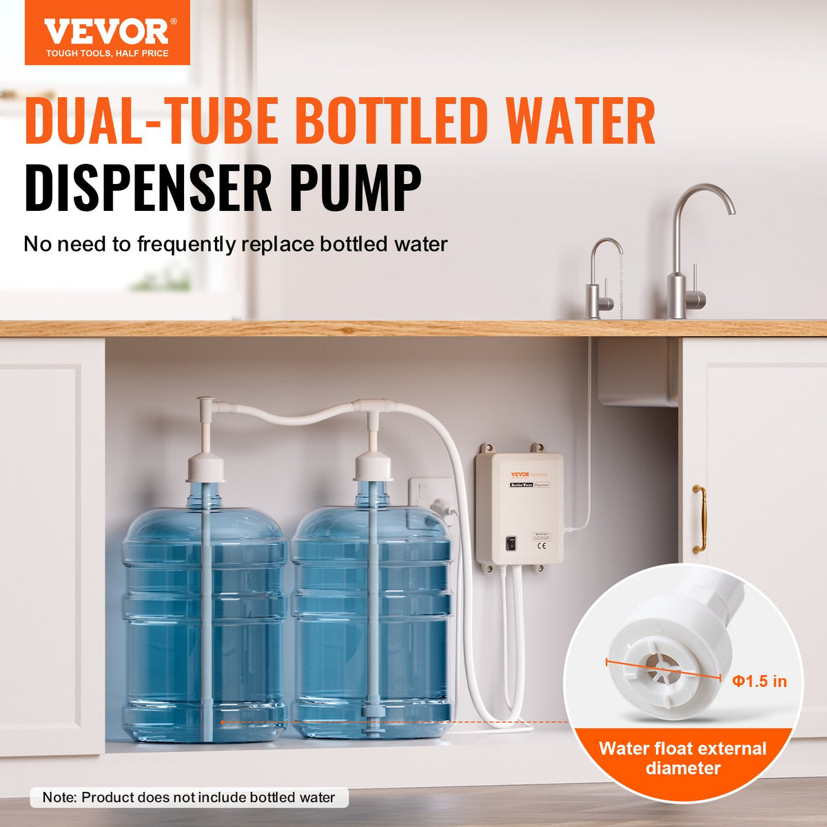 Bottled Water Dispenser Pump System 2x5 Gallon Automatic Electric