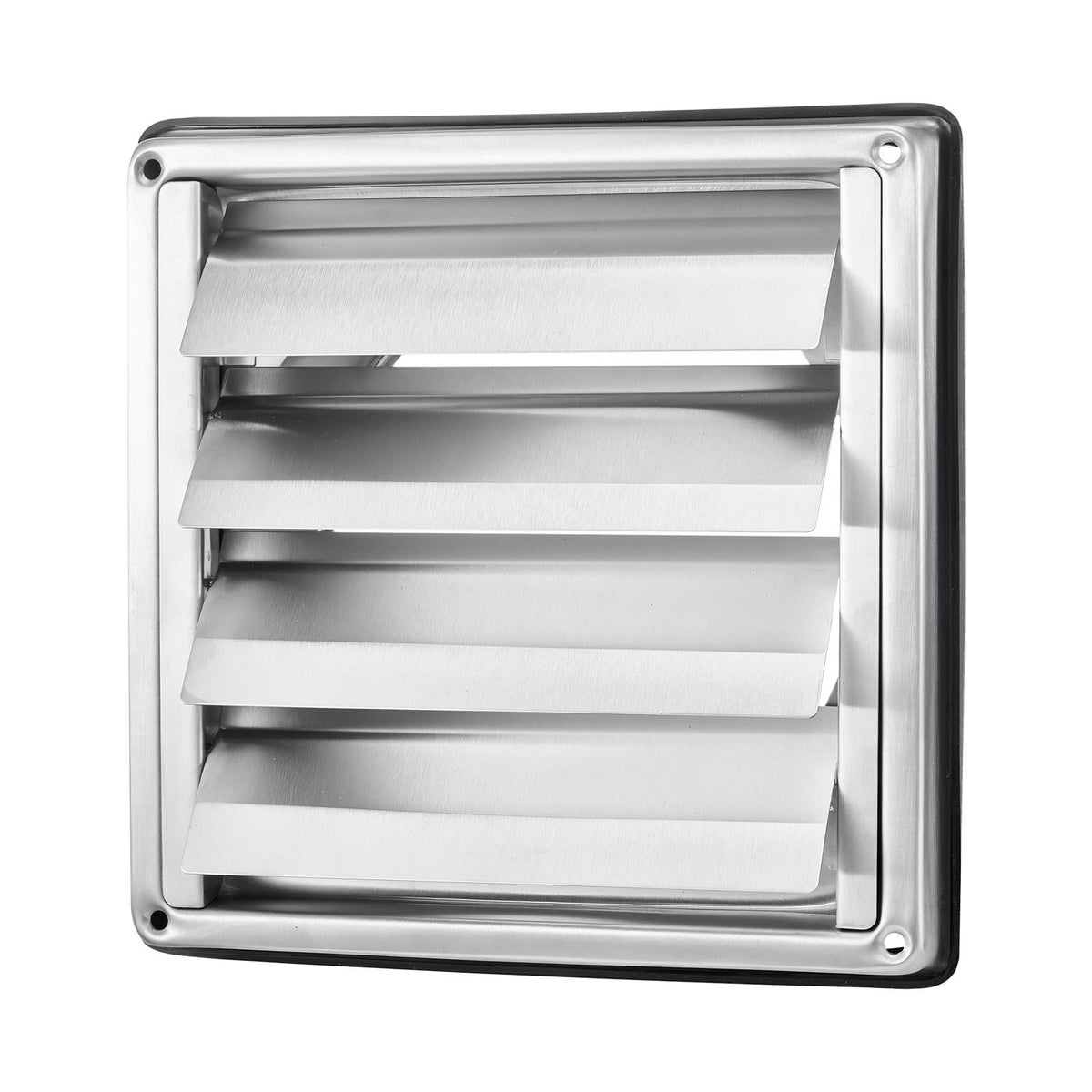 145mm Wall Vent Cover Louvered Square AC Vent Stainless Rubber Gasket 1 Pack