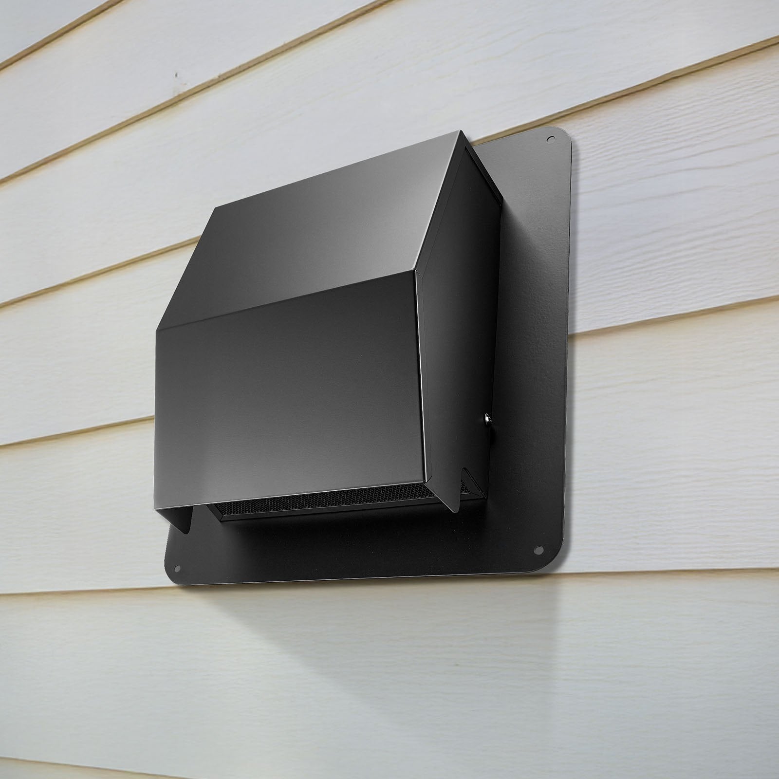 Hooded Wall Vent Cover with Protection Screen for AC and Exhaust Ventilation
