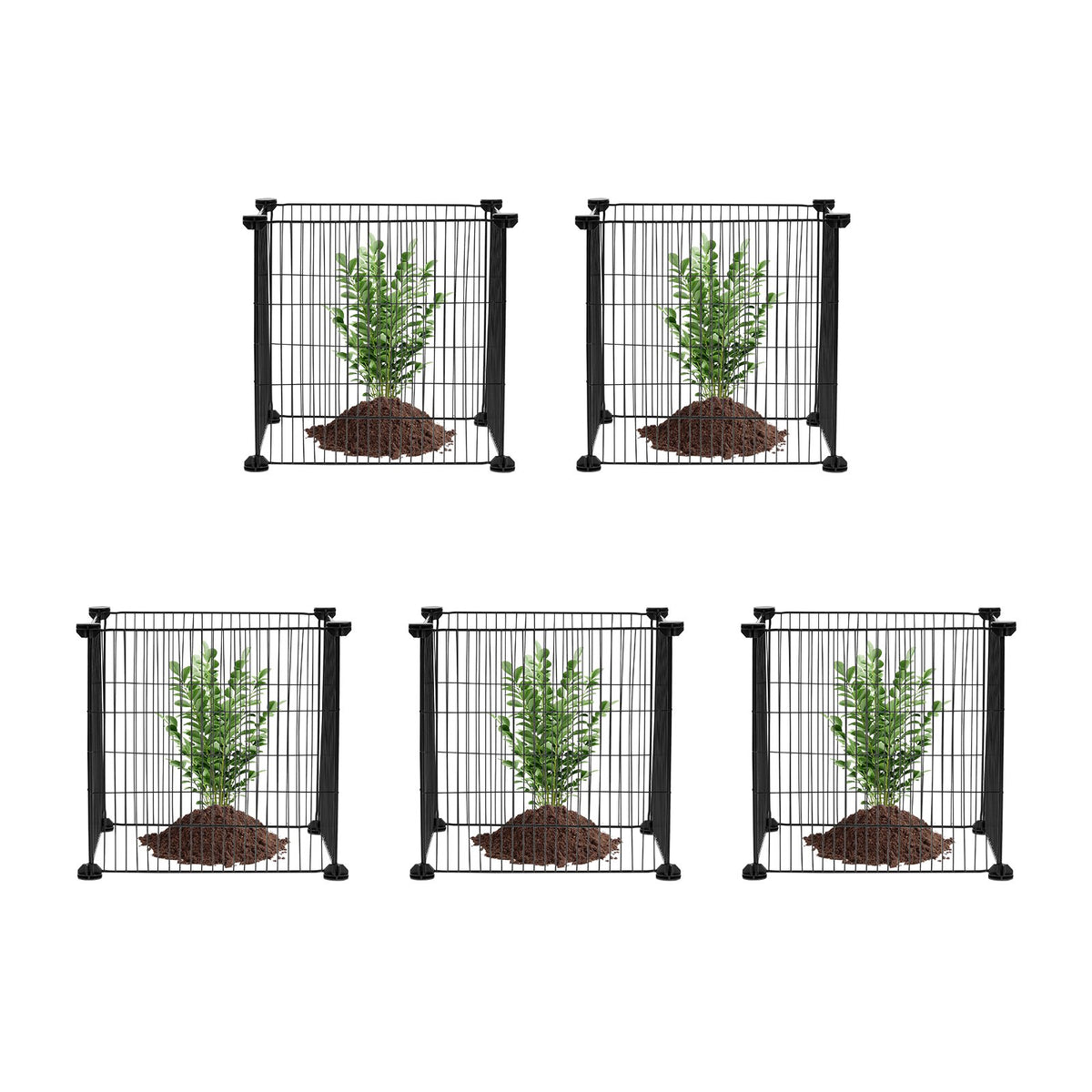5 Pack Plant Protector from Animals, 390mm Chicken Wire Plant Cages Outdoor Mesh