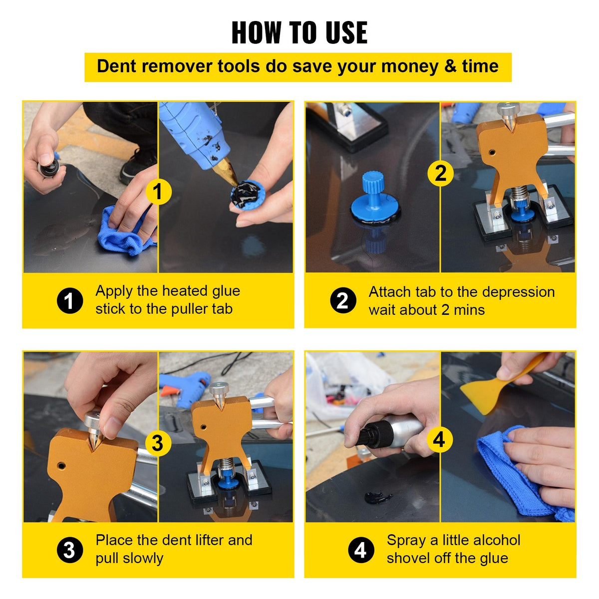 Dent Removal Tool Paintless Car Dent Repair Kit