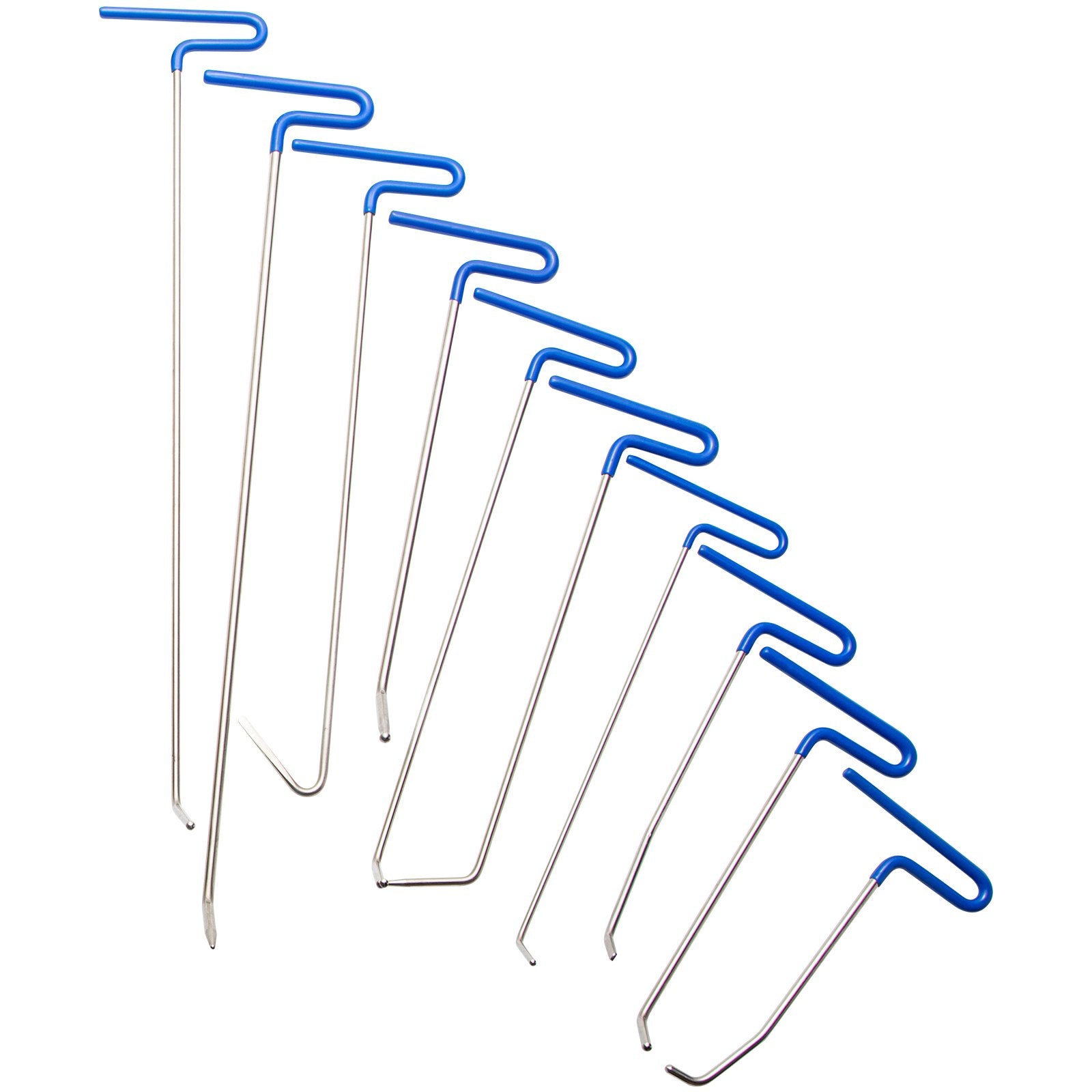 Rods Dent Puller Stainless Steel Paintless Repair Kit 20PCS for Hail Removal