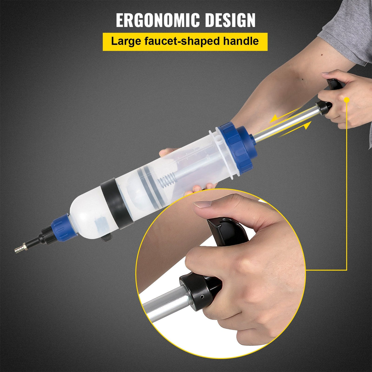 Manual ATF Transmission Fluid Pump 1.5L Dispenser with Filler Adapters Tool Set