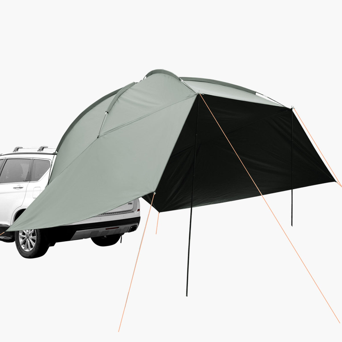 Vehicle Awning 10'x7' Large Car Side Shade with Extended Canopies