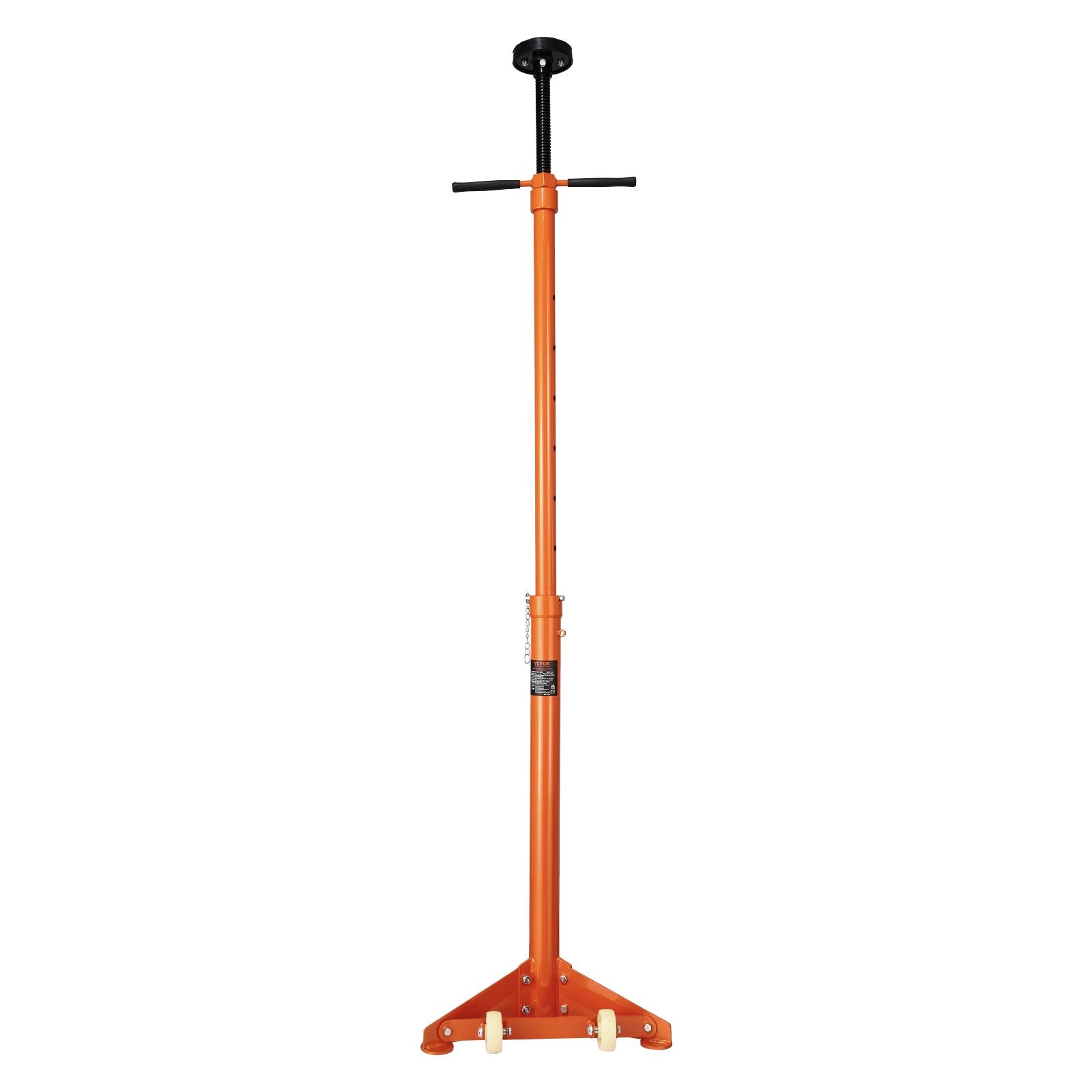 Underhoist Support Stand 3/4 Ton, 38.4–75.4in Lift, Self-Locking, Two Wheels