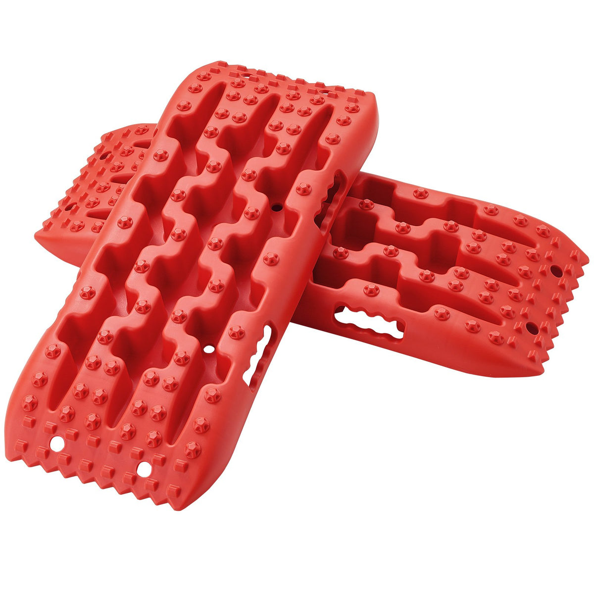 10 TON Traction Boards PP Recovery Mats for Off-Road Vehicles Pair Short Red