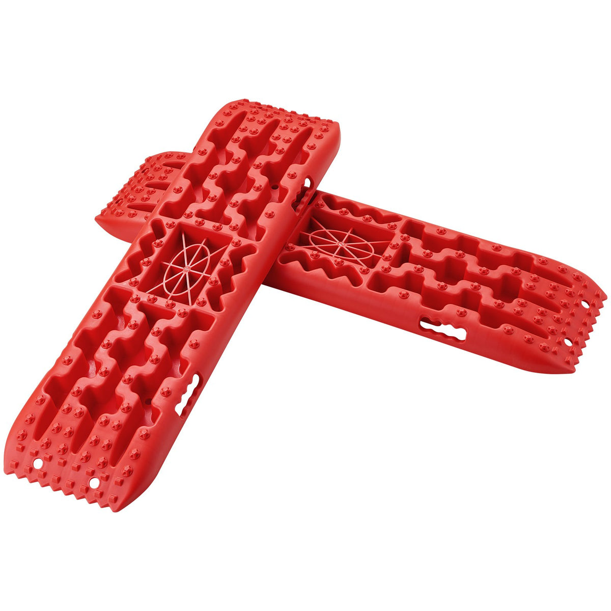 10 TON Traction Boards PP Recovery Mats for Off-Road Vehicles Pair Long Red